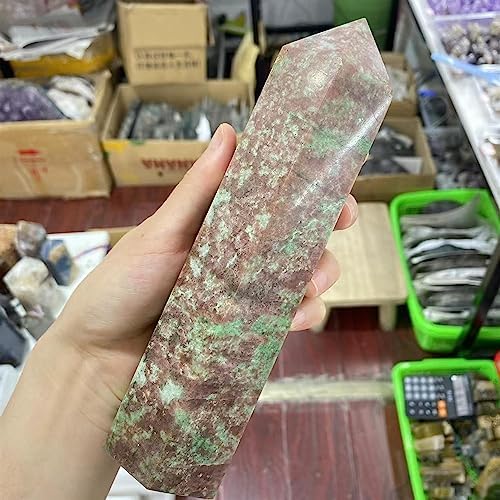 PEKMAR Natural Red Turquoise Crystal Hexagonal Obelisk