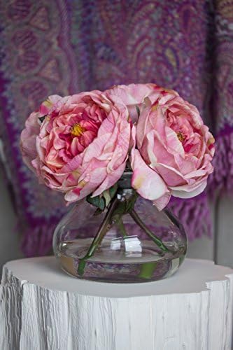 Nearly Natural Fancy Rose with Vase 1