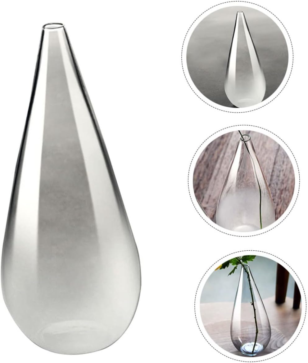 Cabilock Frosted Glass Dried Flower Vase Decor