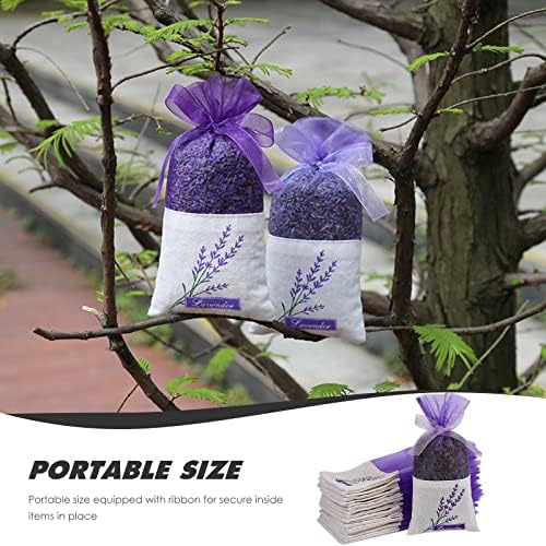 Lavender Sachet Bags 30pcs Set with Flower Print