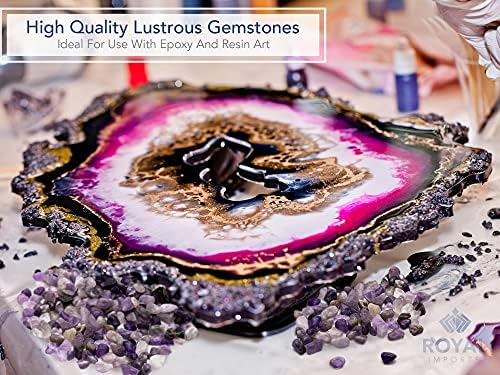 Royal Imports Amethyst Quartz Chips 1 LB Tumbled Stones