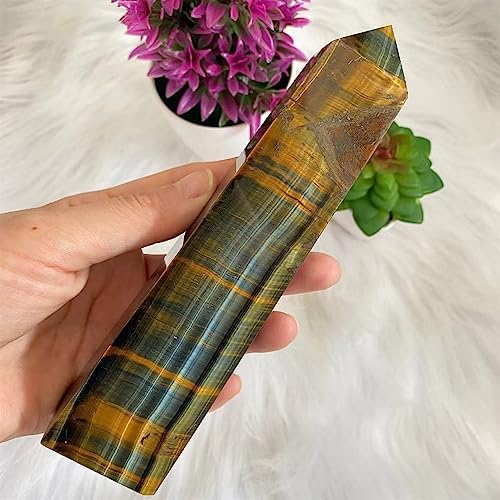KatLin Natural Blue Tiger Eye Reiki Healing Stick Ornaments 250-300G