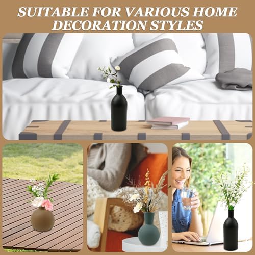 3Pcs Ceramic Flower Vase Set for Home Decor