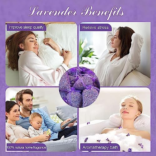 Cedar Space 32 Lavender Sachet Bags for Home and Closet Use