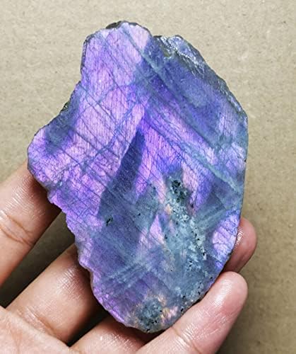 Nice Purple Flash Labradorite Slab Reiki Stone