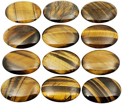 Mookaitedecor Tigers Eye Palm Stones Set of 4