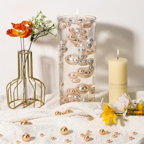 Suream Acrylic Hurricane Vases 3 Pack 98 Inch Tall Floating Candle Holder