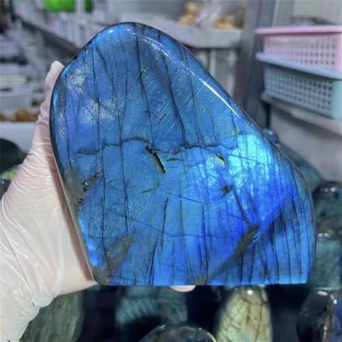 1pc Polished Labradorite Crystal Stand Stone