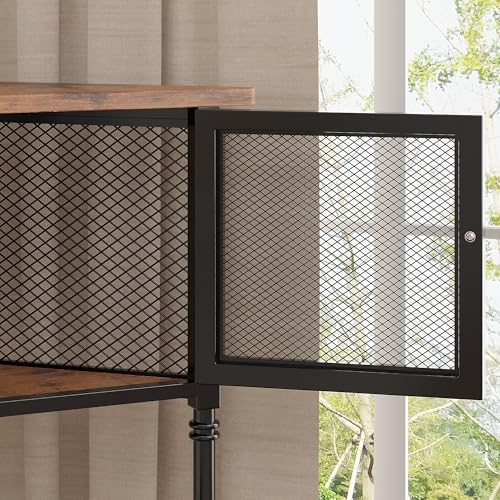 VECELO Corner Cabinet 3-Tier Storage Shelf