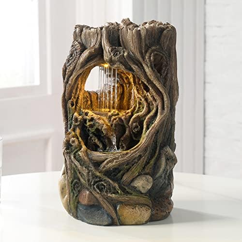 GOSSI Indoor Fountain Tabletop Waterfall Decor