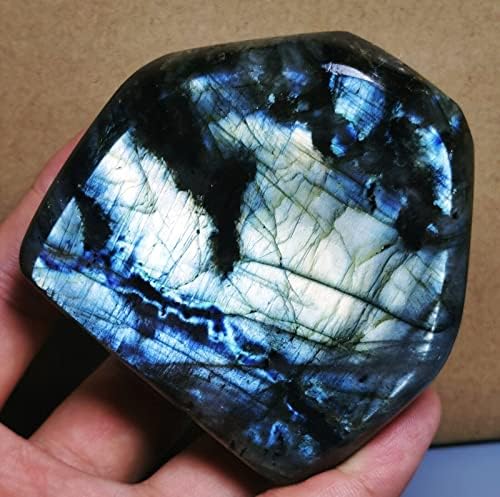 NOVAGEM Blue Flash Labradorite Reiki Stone with Spectrolite