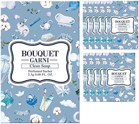 Bouquet Garni Mini Clean Soap Scent Sachet - 10 Count