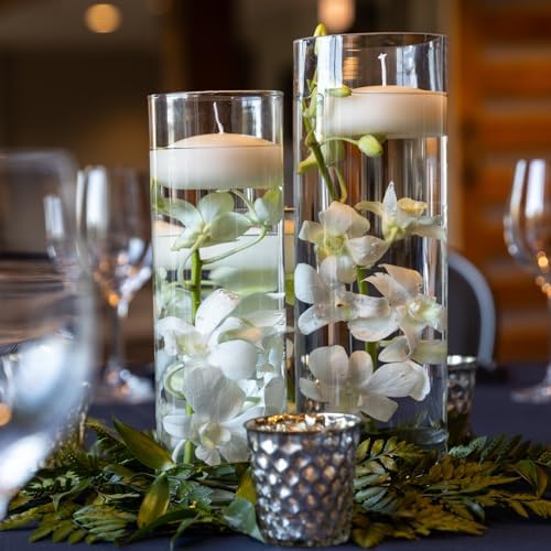 PATIKIL Clear Glass Cylinder Vase 79 Tall