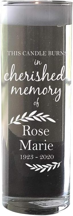 GiftsForYouNow Engraved Floating Candle Vase