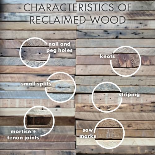 Urban Legacy Reclaimed Barnwood Floating Shelves Set of 2