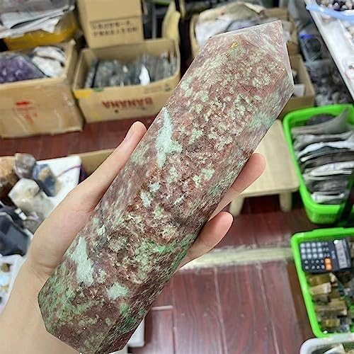 PEKMAR Natural Red Turquoise Crystal Hexagonal Obelisk
