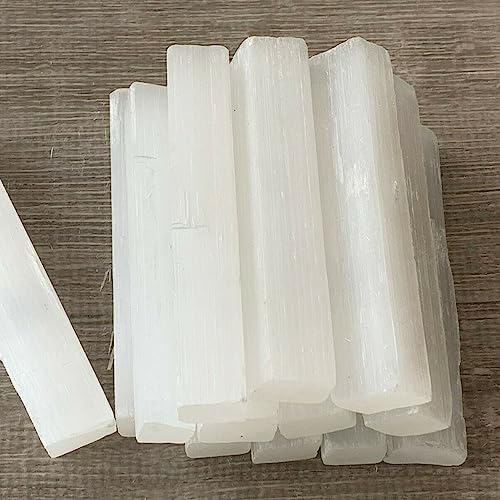 KatLin Natural Selenite Strip Transparent Gypsum Stick Long White Protective Power Ornaments