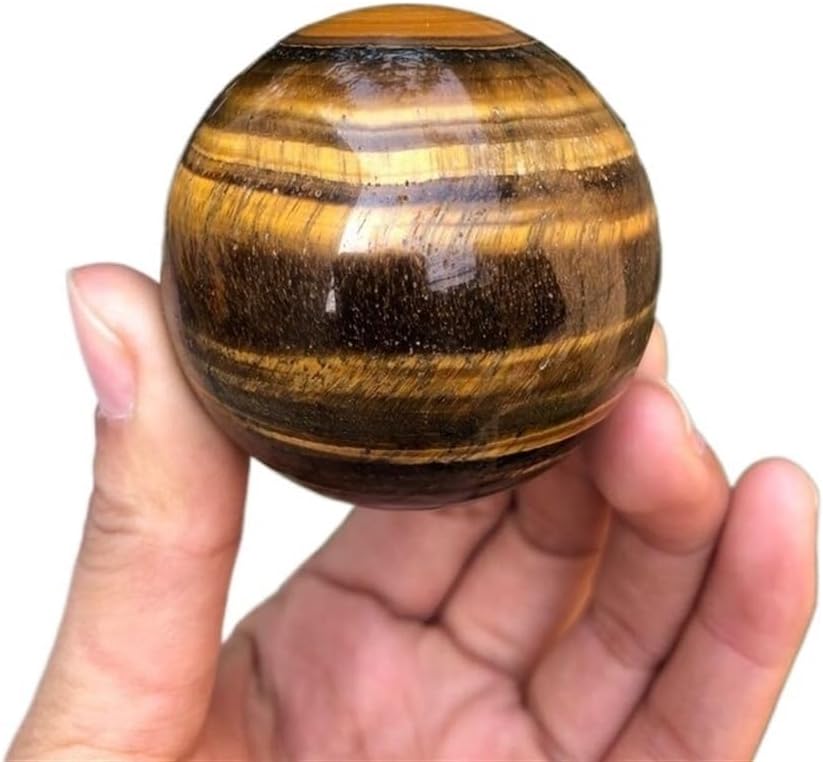 KatLin Natural Tiger Eye Crystal Ball for Home Decoration