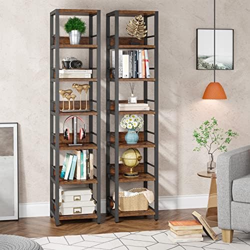 LITTLE TREE 75 Inch Tall Corner Bookshelf