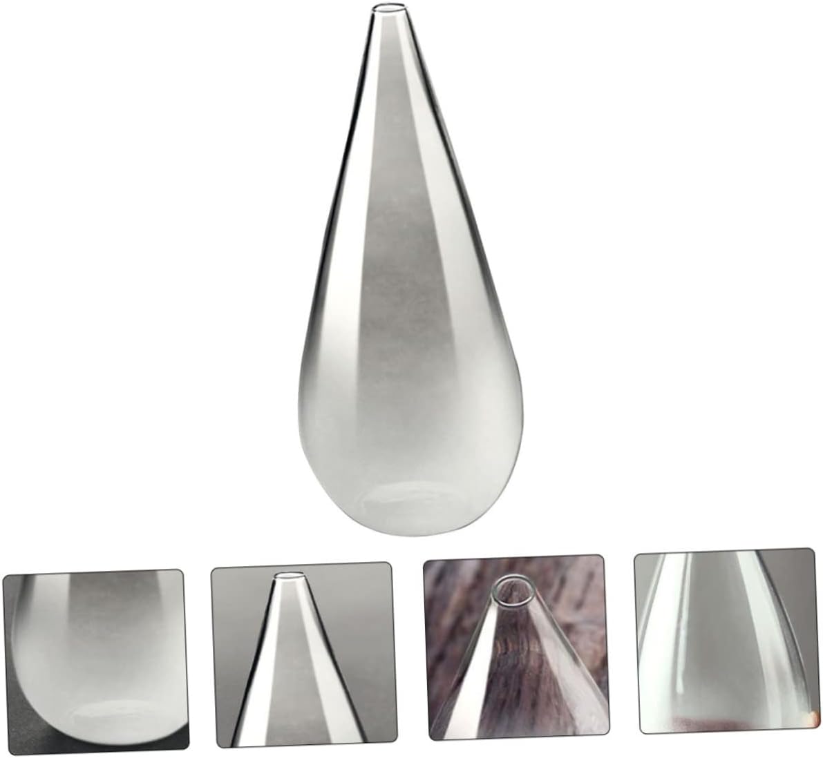 Cabilock Frosted Glass Dried Flower Vase Decor