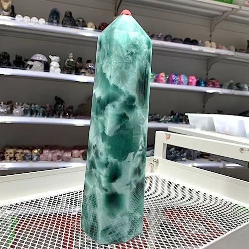 KatLin Natural Ocean Stone Crystal Obelisk Office Decoration Gift