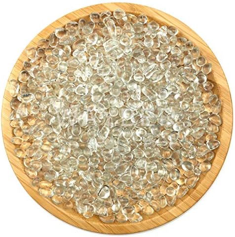 WAYBER Clear Glass Stones 1Lb for Decoration