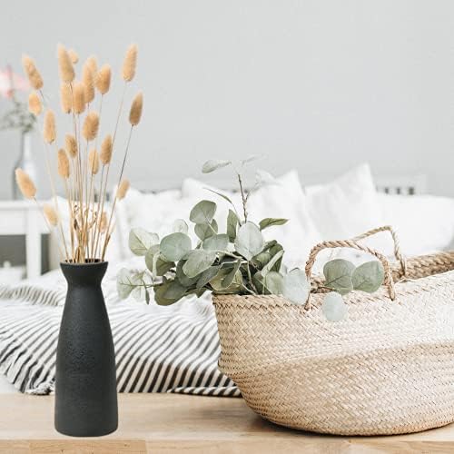 WZ WOODZIA Black Ceramic Vase for Pampas Grass