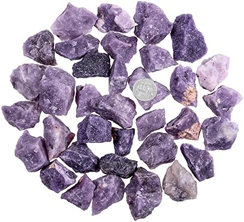 SUNYIK Lilac Crystal Stones 1 Pound for Tumbling and Jewelry