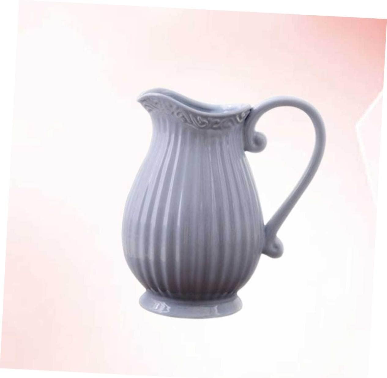 LIFKOME Ceramic Grey Decorative Vase