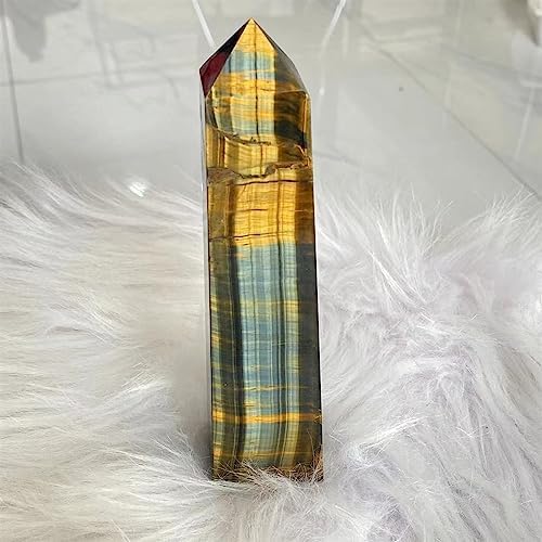KatLin Natural Blue Tiger Eye Reiki Healing Stick Ornaments 250-300G
