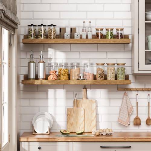 Floating Shelves Set of 6 24 Inch Wall Mounted Display