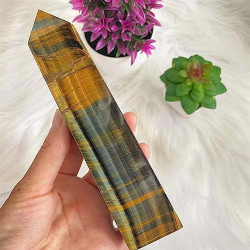 KatLin Natural Blue Tiger Eye Reiki Healing Stick Ornaments 250-300G