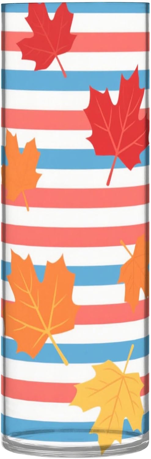Autumn Maple Leaf Plastic Flower Vase 118 x 39 Inch