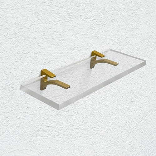 Clear Acrylic Floating Shelves Pack of 2