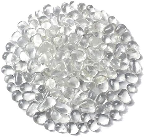 WAYBER Clear Glass Stones 1Lb for Decoration