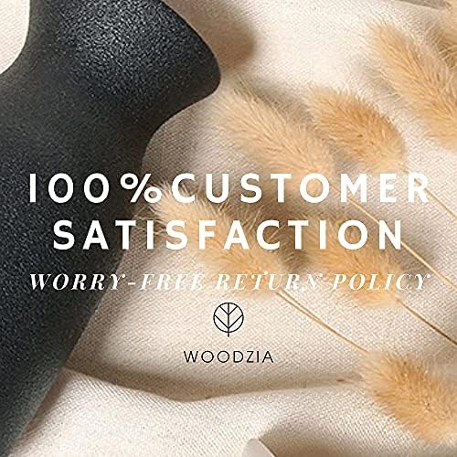 WZ WOODZIA Black Ceramic Vase for Pampas Grass
