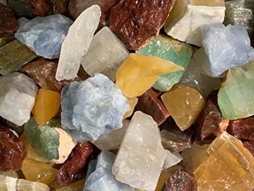 Fantasia 18 Lbs AAA Grade Assorted Calcite Rough Stones
