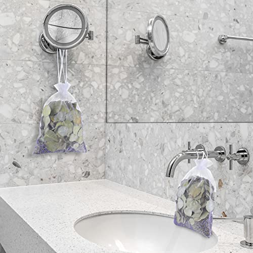 3 Pack Dried Eucalyptus Lavender Shower Sachets for Relaxation and Anxiety Relief