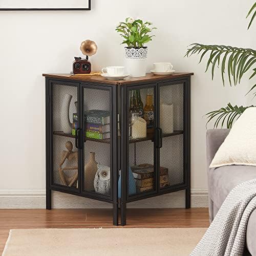 VECELO 3-Tier Corner Shelf Organizer with Door