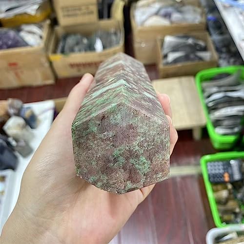 PEKMAR Natural Red Turquoise Crystal Hexagonal Obelisk