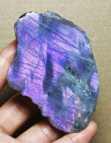 Nice Purple Flash Labradorite Slab Reiki Stone