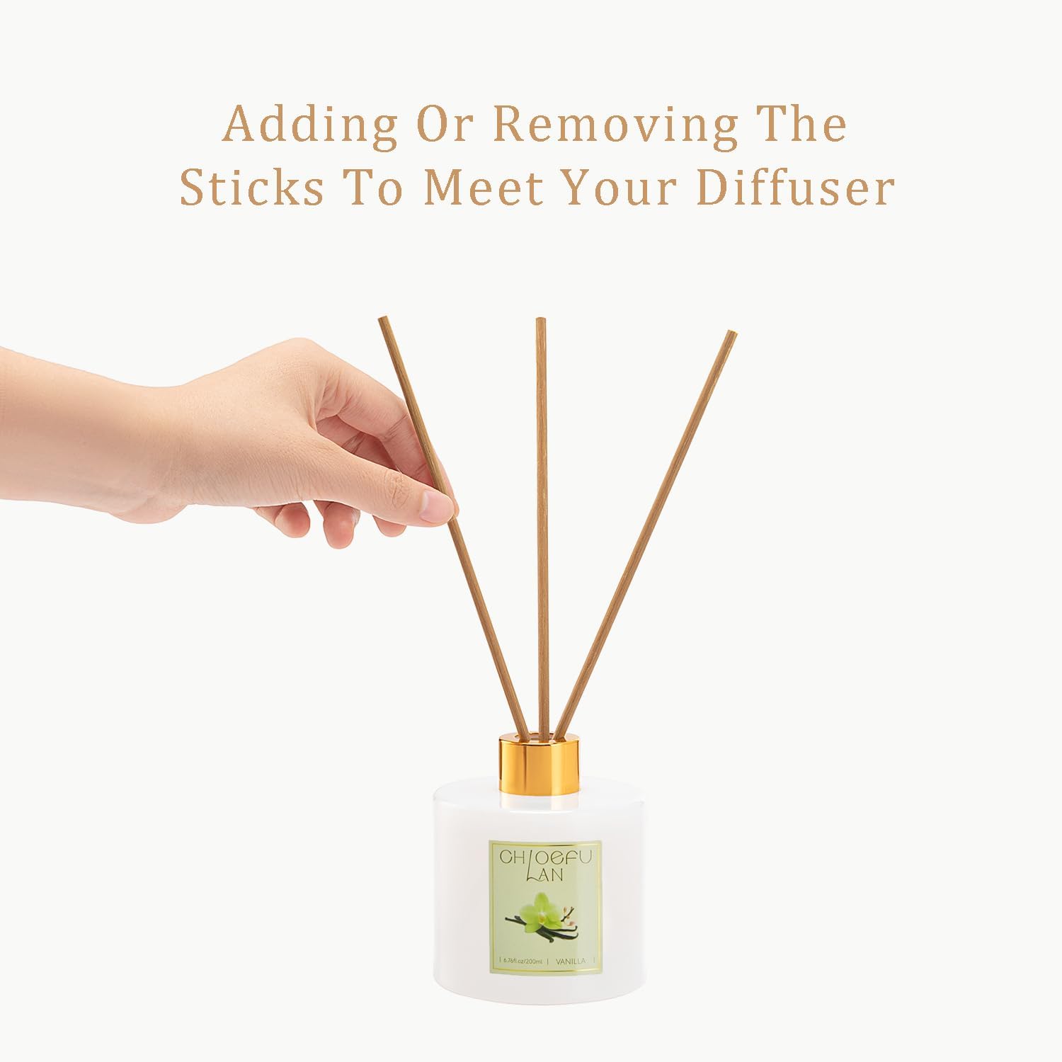 Chloefu LAN Vanilla Reed Diffuser Set 7oz