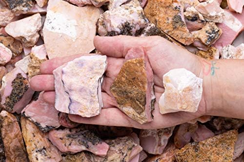 Fantasia Natural Pink Opal Rough Stones from Peru