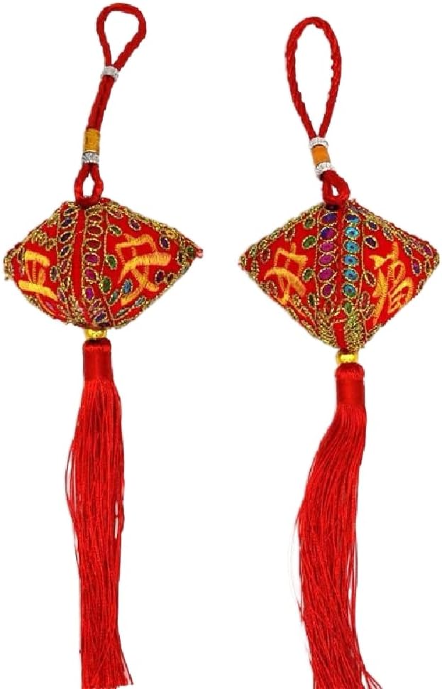 Dragon Boat Festival Perfume Sachet Carry Pouch with Sequins and Pendant