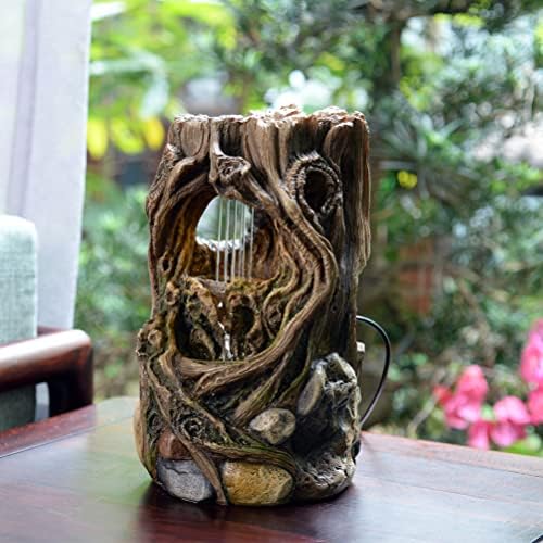 GOSSI Indoor Fountain Tabletop Waterfall Decor