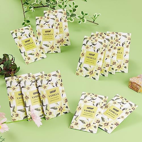 MYARO Vanilla Scented Sachets 12 Pack Drawer Closet Freshener