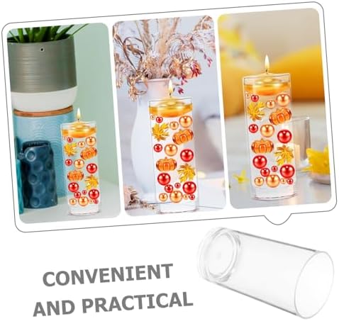 Acrylic Floating Candle Holder Vase Modern Clear Centerpiece