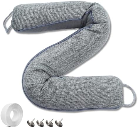 36 Inch Weighted Door Draft Stopper Grey Heavy Under Door Blocker