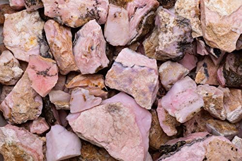 Fantasia Natural Pink Opal Rough Stones from Peru