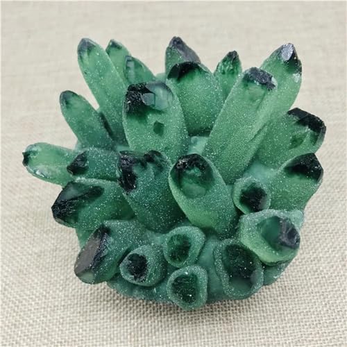 KatLin Natural Green Phantom Quartz Crystal Cluster Home Decor